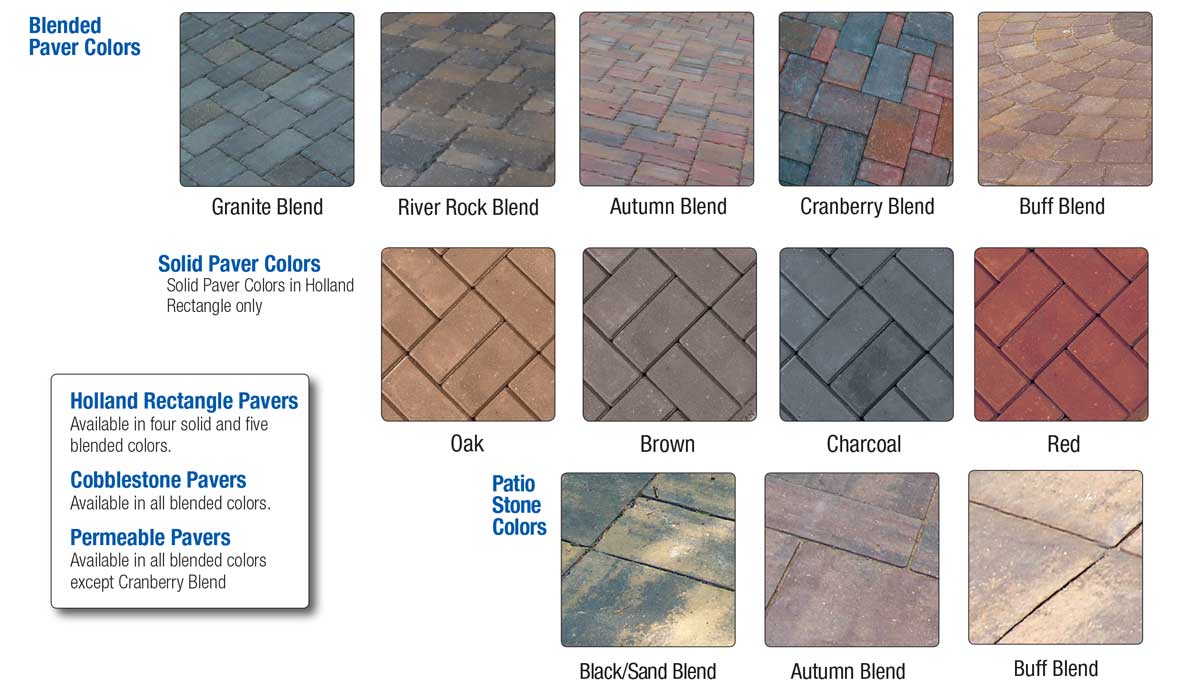 londonproducts paver colors